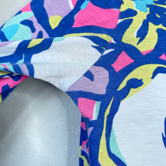 LILLY PULITZER Palmetto Dress Catwalkin Print Preppy Coastal Size Small - Picture 7 of 7